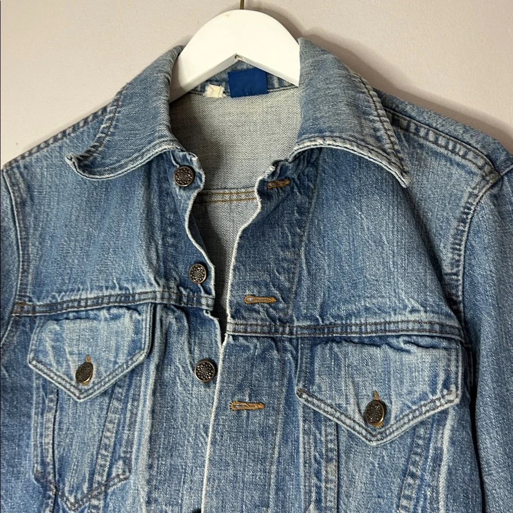 80s Sears The Men's Store Jeans Joint Denim Jacket Vintage 1980s Size M